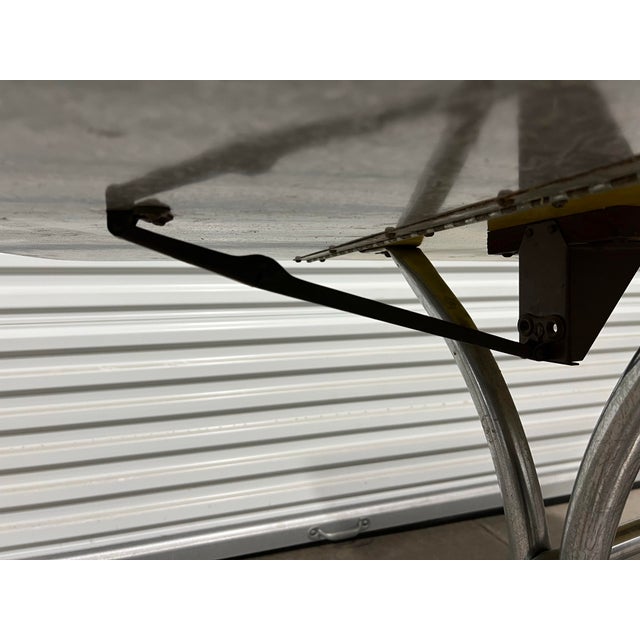 1950s Gray Formica Drop-Leaf Dining Table - Daystrom Collection, Virtue Bros. For Sale - Image 9 of 9