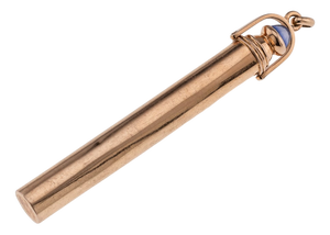 Antique French Gold and Sapphire Retractable Pencil, 1900