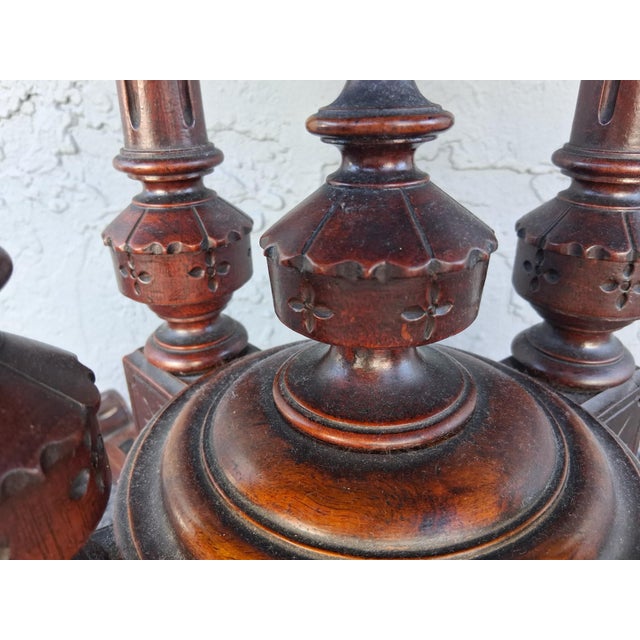 19thc English Regency Gambling Table/ Console/ Mahogany Inlaid on Briar For Sale - Image 11 of 18