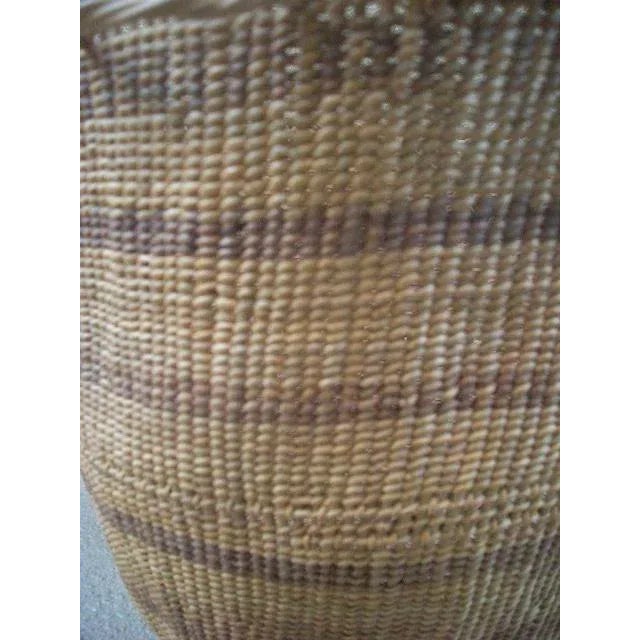Vintage Striped Yanomami Gathering Basket For Sale In Los Angeles - Image 6 of 9
