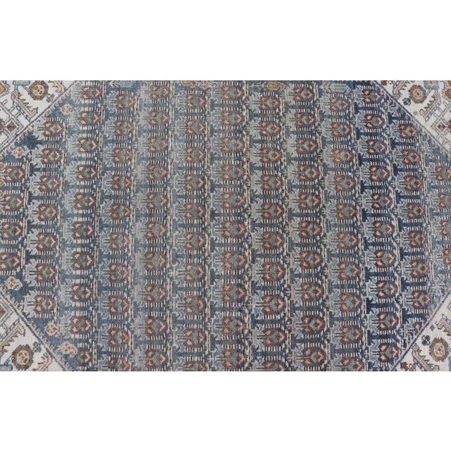 Textile Antique Persian Malayer Rug With Intricate All-Over Herati Design 4'0 X 5'10 For Sale - Image 7 of 12