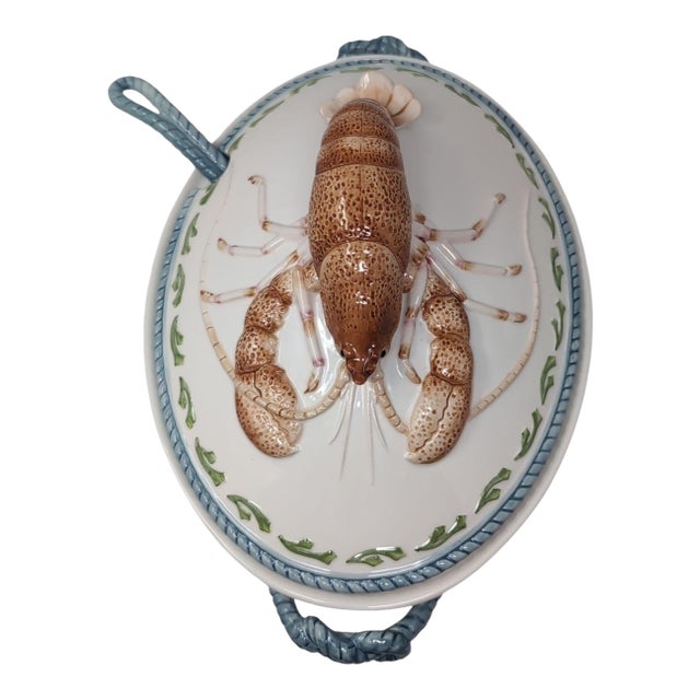 Fitz and Floyd Classics Seaboard Lobster Soup Turreen With Ladle For Sale