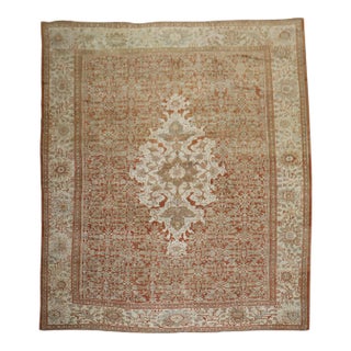 Antique Oversize Square Persian Mahal Sultanabad Rug - 11'2" x 12'4" For Sale