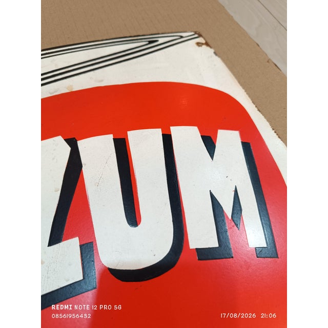 Metal Oilzum Sign Advertising Steel Plate Reproduction For Sale - Image 7 of 9