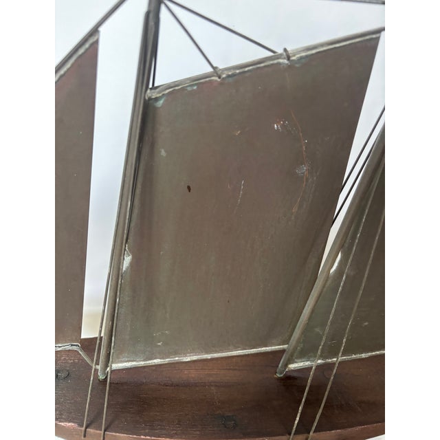 Copper Copper Clipper Ship Weathervane For Sale - Image 8 of 13