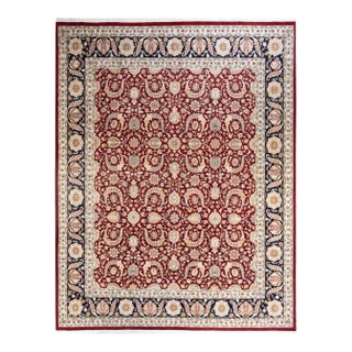 Mogul, One-of-a-Kind Hand-Knotted Area Rug in Red, 7' 10" x 10' 2" For Sale