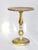 Vintage Florentine style wooden table with gold and white details made in Italy. The plant stand has a round top and...