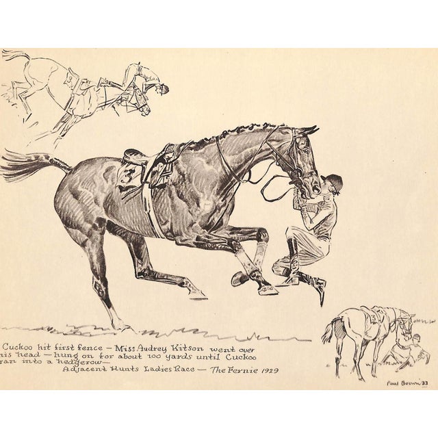 Art Sz: 9 1/2"H x 12 1/2"W 1933 Proof Plate for 'Spills and Thrills' Published by Charles Scribner's Sons New York 1933