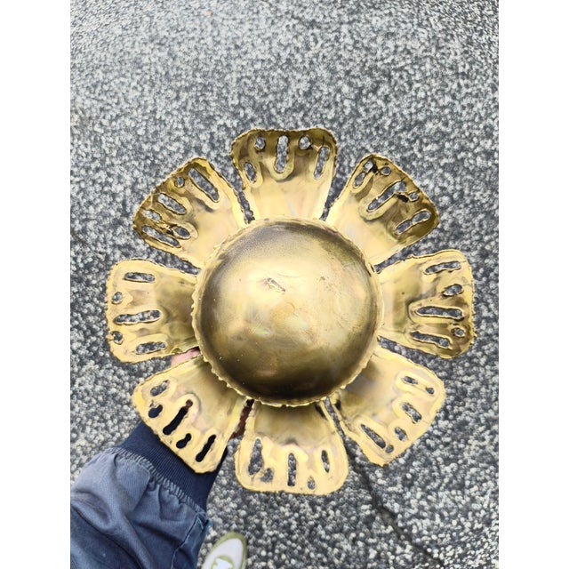 Brass Wall Lamp by Svend Aage Holm Sörensen for Holm Sørensen & Co, Denmark, 1969 For Sale - Image 6 of 6
