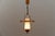 Mid-Century Modern Mid-Century Modern Ceiling Lamp in Copper, Brass, and Opaline Glass, 1950s For Sale - Image 3 of 13