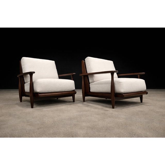 1960s Pair of Armchairs in Brazilian Rosewood & Bouclé by Liceu de Artes, 1960s – Lot 218 For Sale - Image 5 of 13