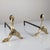 Brutalist Sculptural Bronze Andirons, 1970s, Set of 2 For Sale - Image 15 of 15