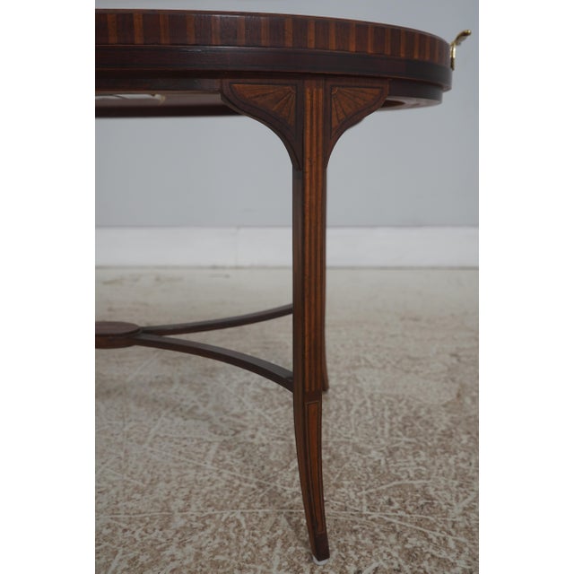Baker Furniture Company Baker Historic Charleston Mahogany Tray Top Table For Sale - Image 4 of 15