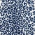 Schumacher Iconic Leopard Indoor/Outdoor Fabric in Navy For Sale