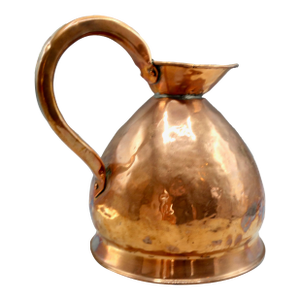 19th-Century English Copper Gallon Ale Pitcher / Measure