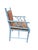 Blue Mid 20th Century Faux Bamboo Armchair For Sale - Image 8 of 11