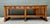Farmhouse Vintage Monumental Rustic Wood and Marble Console Table For Sale - Image 3 of 18