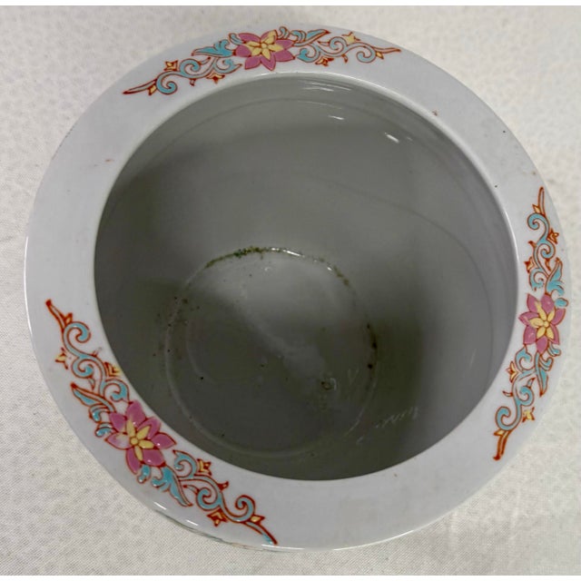 1980s Floral Cache Pot For Sale - Image 11 of 11