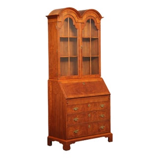 Henredon 'Folio 10' Walnut Secretary Bookcase For Sale