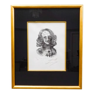 Salvador Dali Signed Velazquez Etching Immortals of Art Artist Edition Ea For Sale