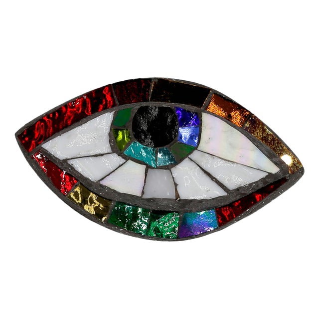 Anti Evil Eye Mosaic #28 Wall Sculpture by Ruth Minola Scheibler For Sale