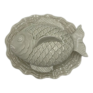 Vintage 1976 Fitz & Floyd Fish Covered Plate Serving Platter