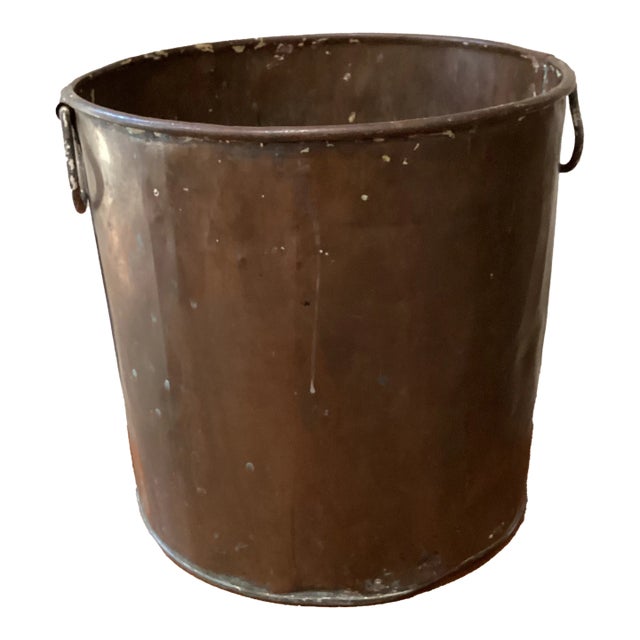 Antique Neoclassical Dutch Copper Log Holder, Early 19th Century For Sale