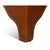 Square Brown Leather Cocktail Ottoman For Sale - Image 11 of 12
