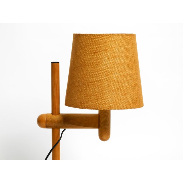 Oak Table Lamp with Height-Adjustable Shade from Temde, 1960s For Sale - Image 16 of 18