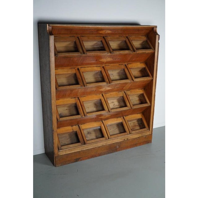 Large Dutch Beech Haberdashery Shop Cabinet, 1920s-1930s For Sale - Image 15 of 18
