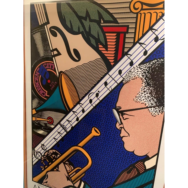 Pop Art 1990 New Orleans Jazz Fest Kid Sheik Poster — Double-Signed Special Edition 414/500, Louise Mouton For Sale - Image 3 of 12