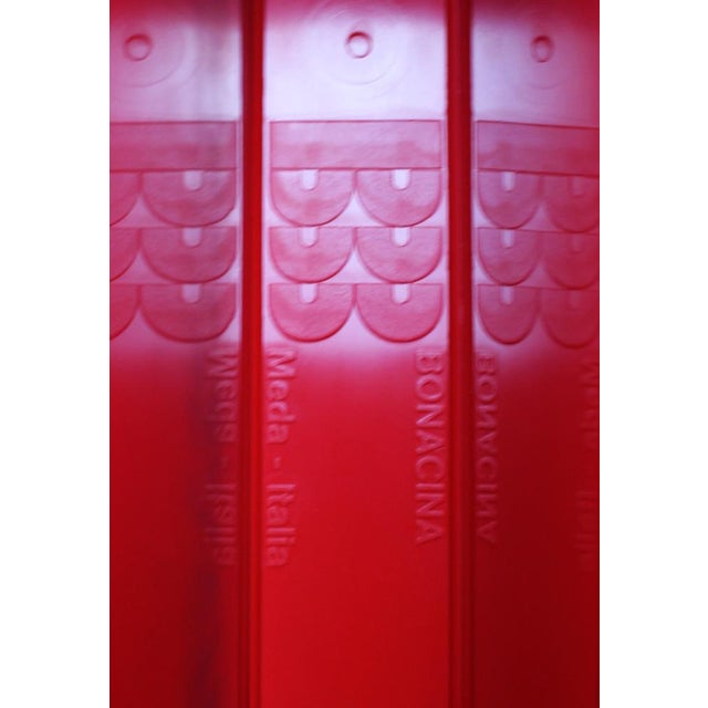 Vintage Jeep Modular Red Plastic Shelving Unit by De Pas, Durbino & Lomazzi for Bonacina, Italy, 1970s, Set of 6 For Sale - Image 13 of 14
