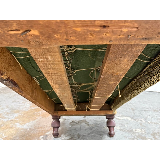 Victorian Leopard Print Chaise Lounge For Sale - Image 12 of 12