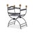 2020s Tara Shaw for Century Furniture Dante Iron Savonarola Chair For Sale - Image 5 of 7
