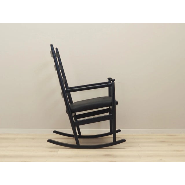 Vintage Danish Beech Rocking Chair, 1970s For Sale - Image 9 of 18