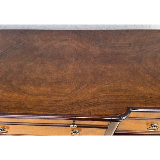 Baker Furniture Italian Provincial Mahogany Burl Wood Credenza Sideboard Buffet For Sale - Image 16 of 18