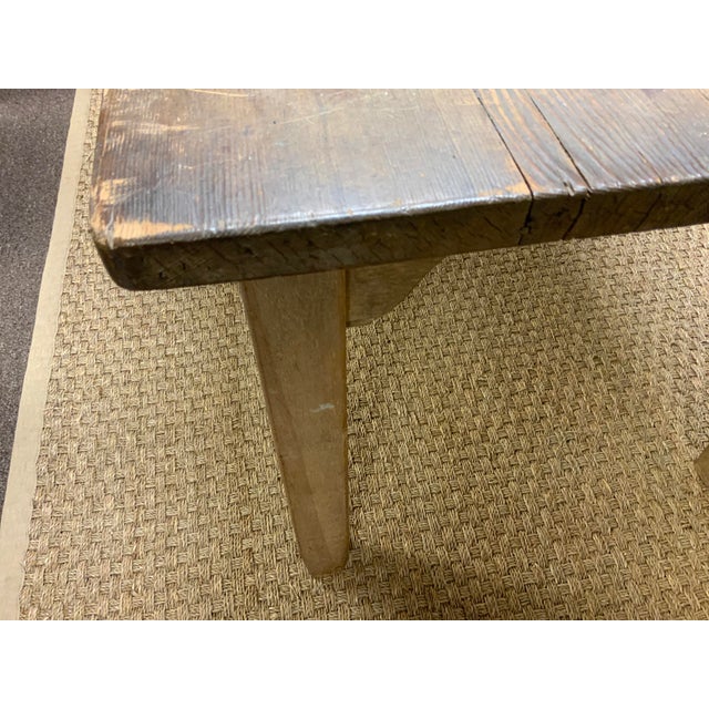 20th Century Handcrafted Farm Table For Sale - Image 9 of 9