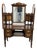 Victorian Style Walnut Dressing Table, Antique For Sale
