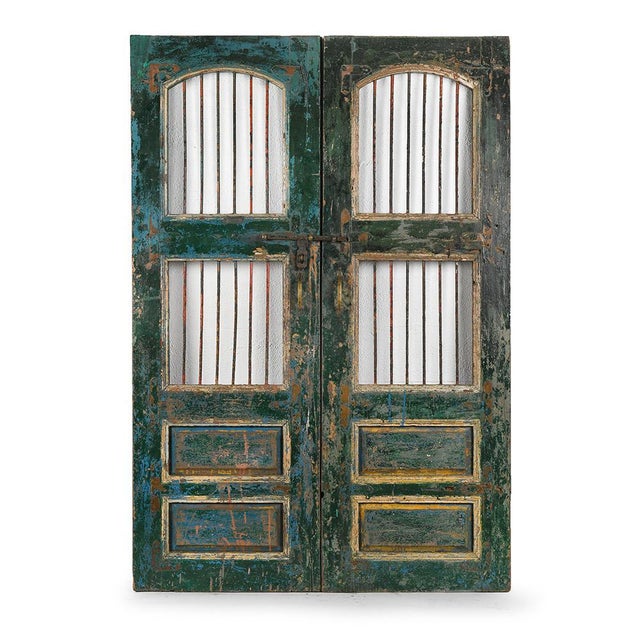 Vintage Weathered Wooden Door For Sale - Image 5 of 5