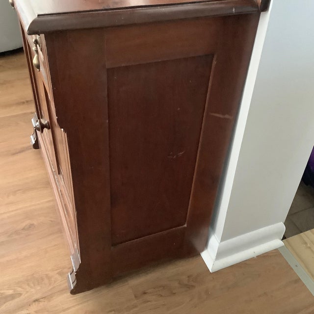 Late 19th Century East Lake Victorian Washstand 2 Piece Set With Wall Shelf For Sale - Image 10 of 17