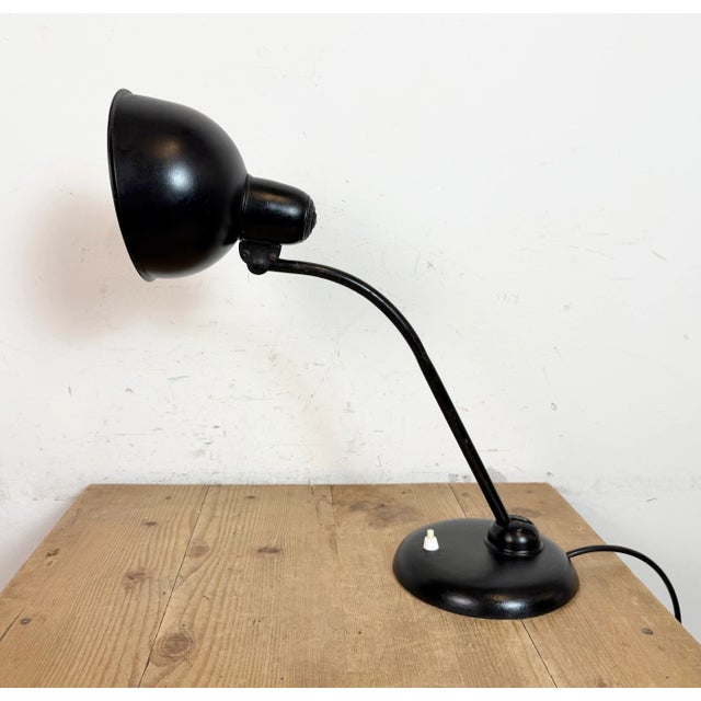 Black Vintage Black Table Lamp by Christian Dell for Kaiser Idell, 1930s For Sale - Image 8 of 18