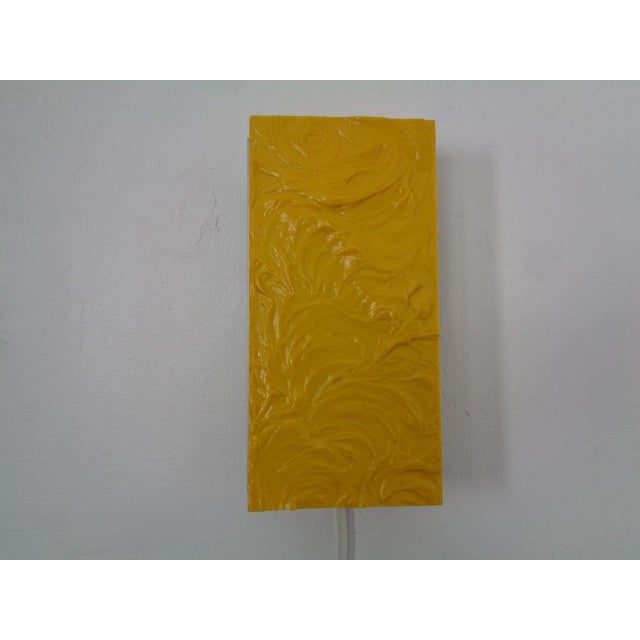 Pop Art Yellow Wall Lamp from Uwe Mersch, Germany, 1970s For Sale - Image 4 of 18