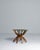 1960s 1960s African Hand-Carved Interlocking Wooden Table With Brass Top For Sale - Image 5 of 18