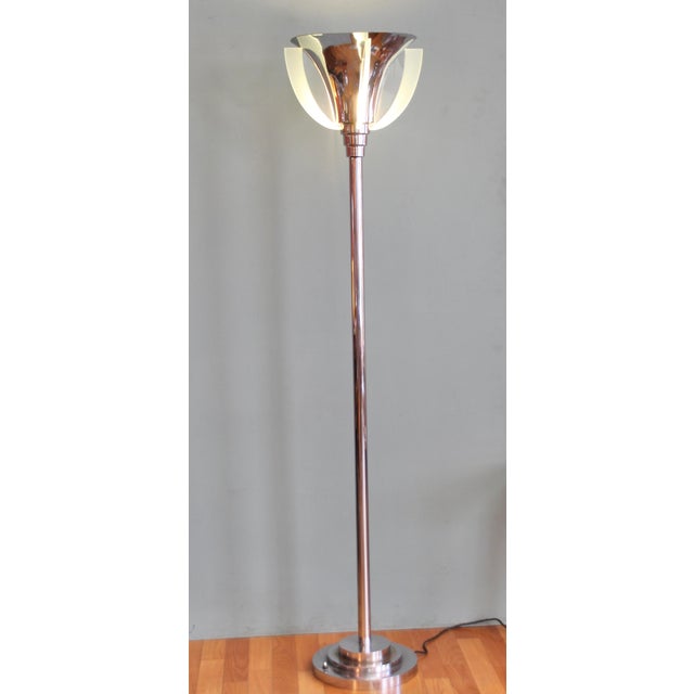 French Art Deco Floor Lamp attributed to Henri Petitot, 1930s For Sale - Image 13 of 13