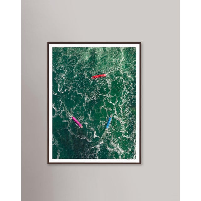 Contemporary "AV_Rhine_Falls_003" Contemporary Aerial View Limited Edition Photograph by Bernhard Lang For Sale - Image 3 of 8