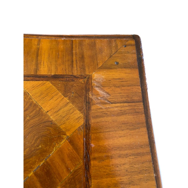 Sleek Italian Parquetry Inlay Writing Desk, Made in Italy For Sale - Image 11 of 18