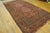 Tribal 1900s Ivory Red Geometric Tribal Antique Persian Ghashgaie Gallery Rug 6'3" X 11'8" Handknotted Wool Carpet For Sale - Image 3 of 11