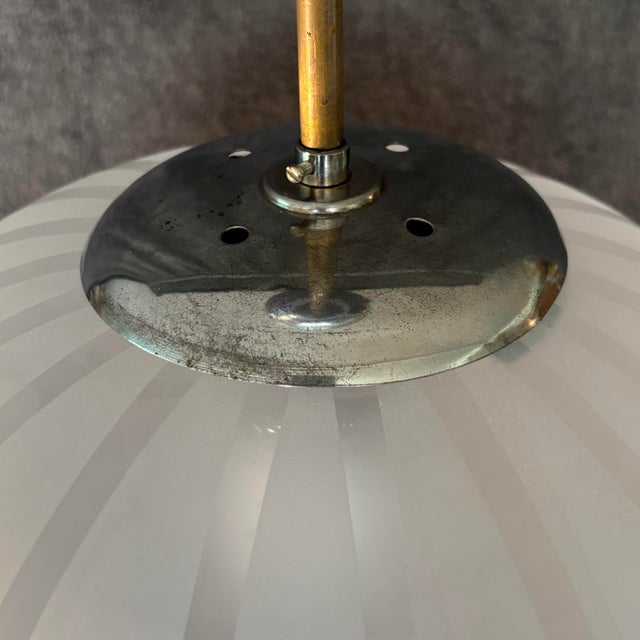 Swedish Modern Onion Pendant Lamp by Harald Notini for Böhlmarks, 1930s For Sale - Image 10 of 13