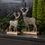 Kenneth Ludwig Chicago Metal Deer Silhouette with Wood Base (Set of 2) For Sale - Image 4 of 4