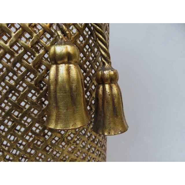 Gold Umbrella Stand from Li Puma Firenze, 1960s For Sale - Image 8 of 16